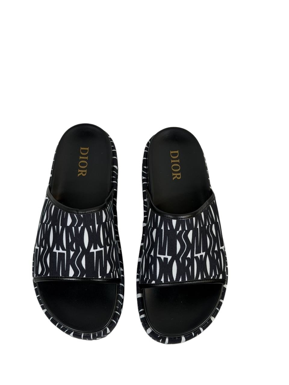 DIOR Slides – Black Monogram Edition 🖤✨ - MASTERPIECE