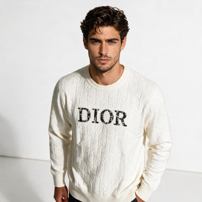 Dior Sweater – Cream Monogram Crewneck 🤍 - MASTERPIECE