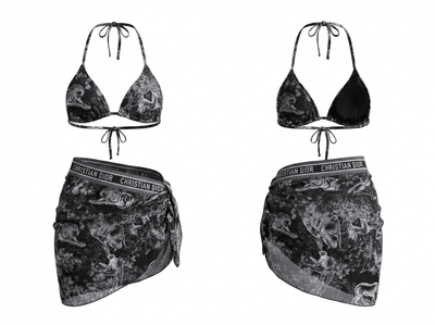 Dior Toile de Jouy Sauvage Bikini Set with Pareo - MASTERPIECE