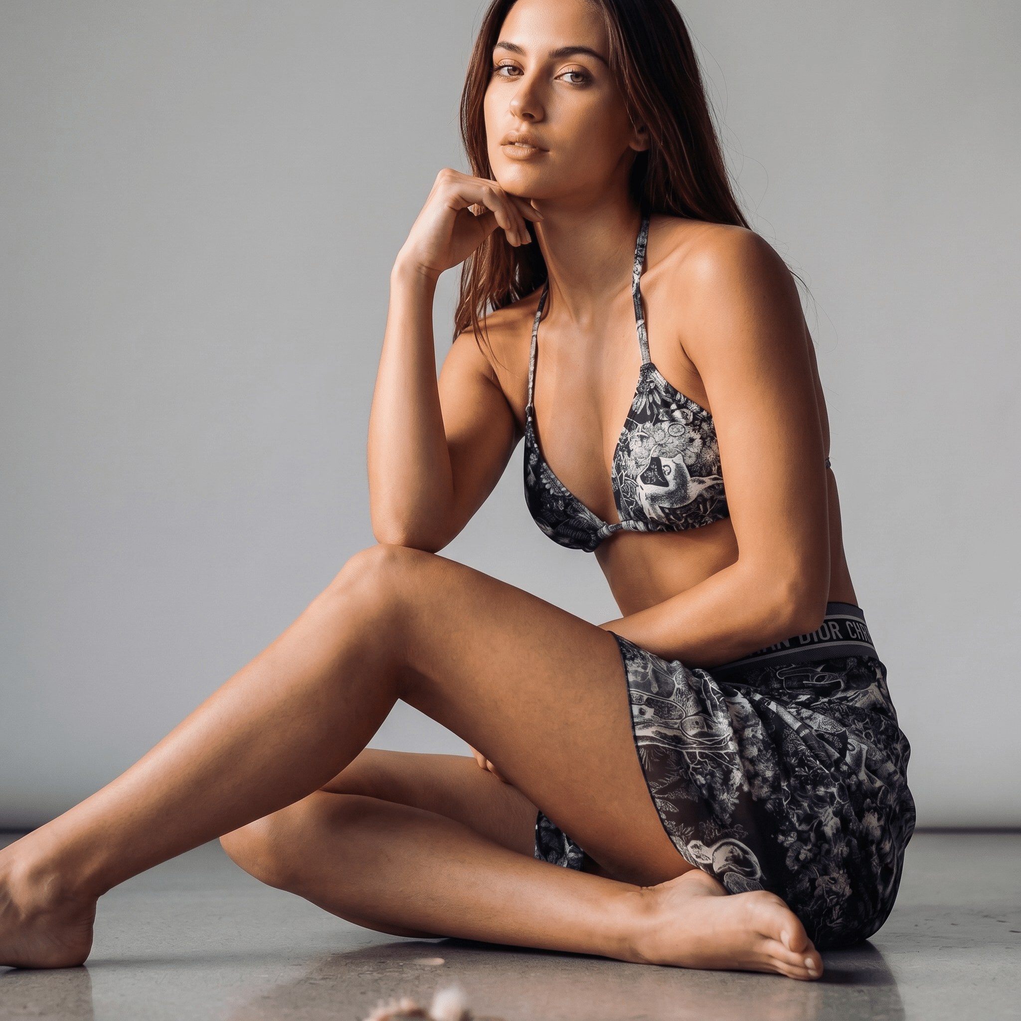 Dior Toile de Jouy Sauvage Bikini Set with Pareo - MASTERPIECE