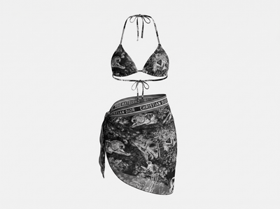 Dior Toile de Jouy Sauvage Bikini Set with Pareo - MASTERPIECE