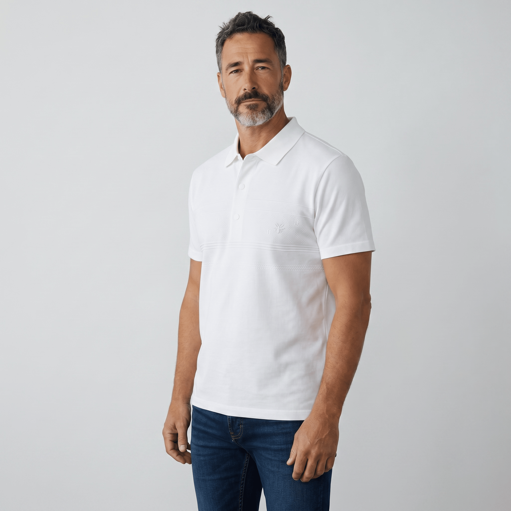 🤍✨ Dior White Luxury Polo Shirt – Premium Smart Casual Essential 👔🔥 - MASTERPIECE