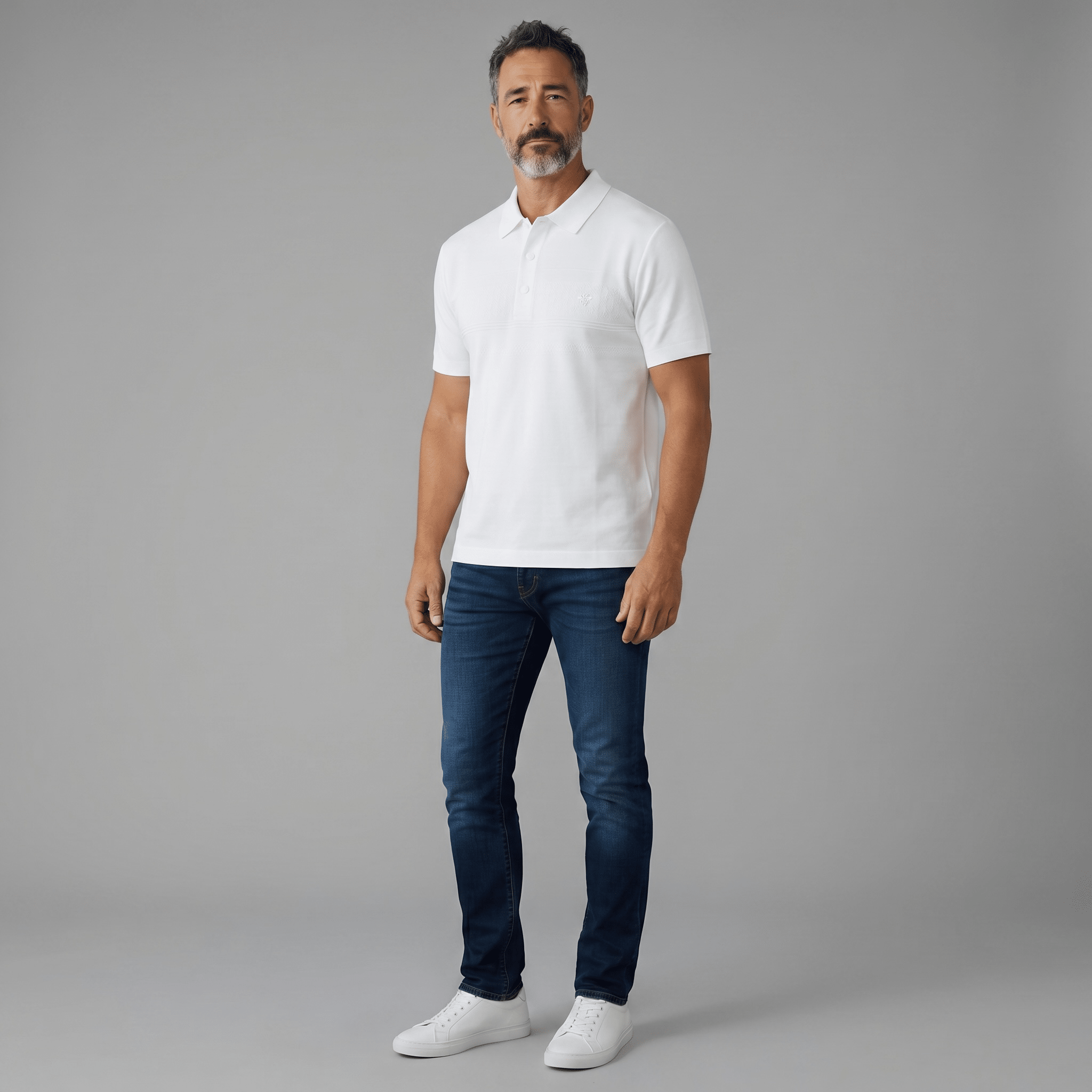 🤍✨ Dior White Luxury Polo Shirt – Premium Smart Casual Essential 👔🔥 - MASTERPIECE