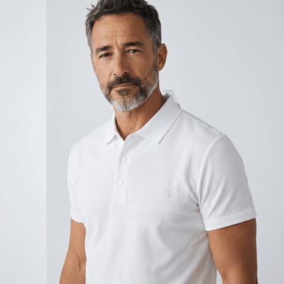 🤍✨ Dior White Luxury Polo Shirt – Premium Smart Casual Essential 👔🔥 - MASTERPIECE