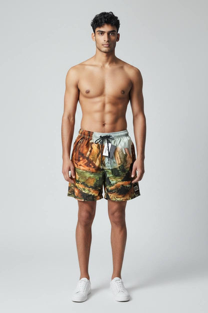 🎨 Dolce & Gabbana Artistic Print Swim Shorts – Luxury Statement Beachwear 🩳🔥 - MASTERPIECE