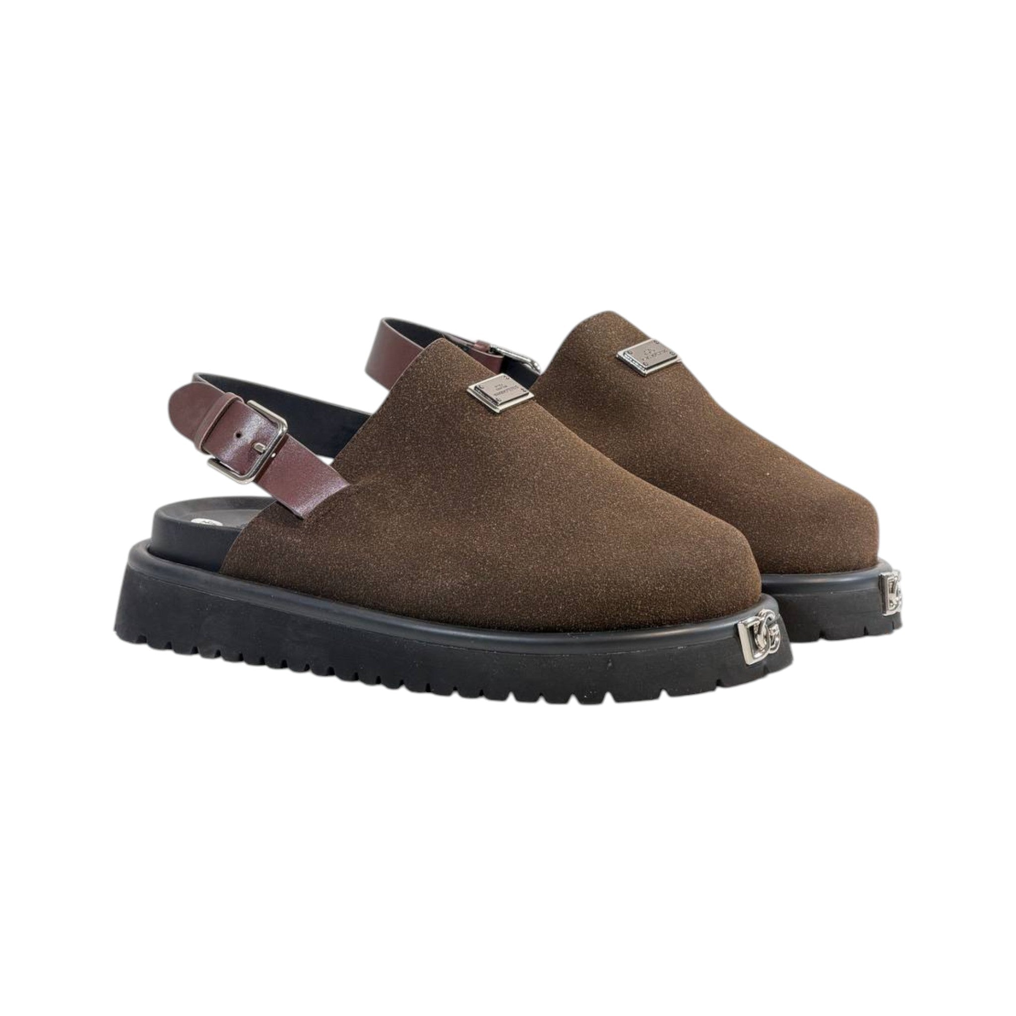 🥿 Dolce & Gabbana Brown Suede Mule Sandals | Luxury Comfort 🤎 - MASTERPIECE