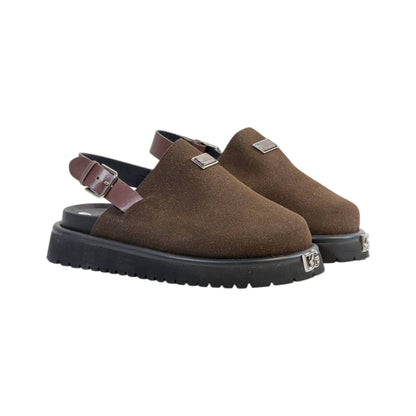 🥿 Dolce & Gabbana Brown Suede Mule Sandals | Luxury Comfort 🤎 - MASTERPIECE