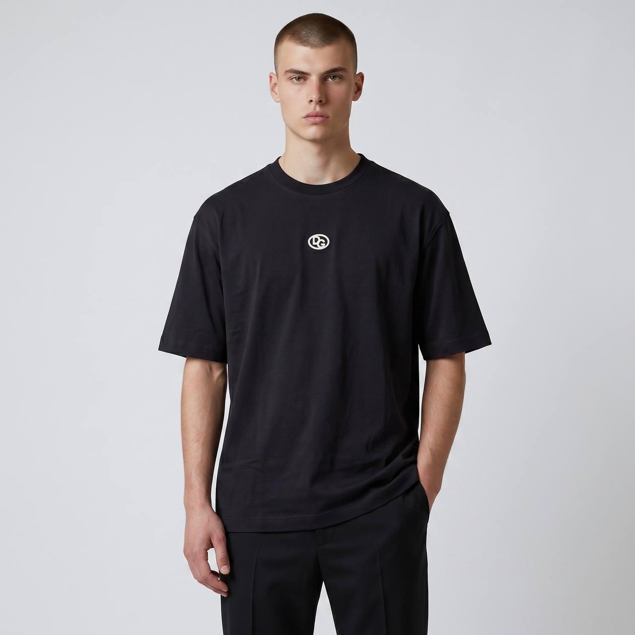 Dolce & Gabbana DG Oversized Black T-Shirt 🖤 - MASTERPIECE