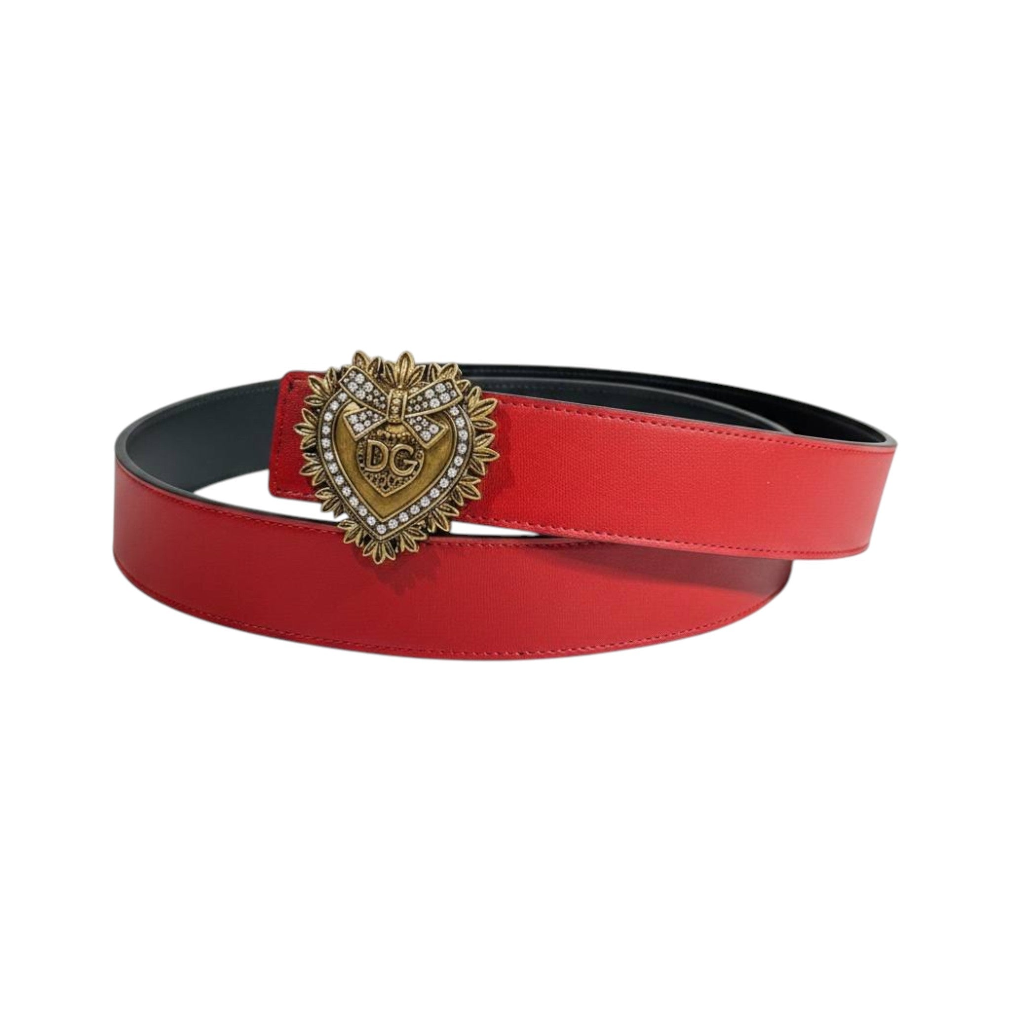 Dolce & Gabbana Inspired Red Luxury Belt 125CM ❤️✨ Premium Double Face Designer Style Belt - MASTERPIECE