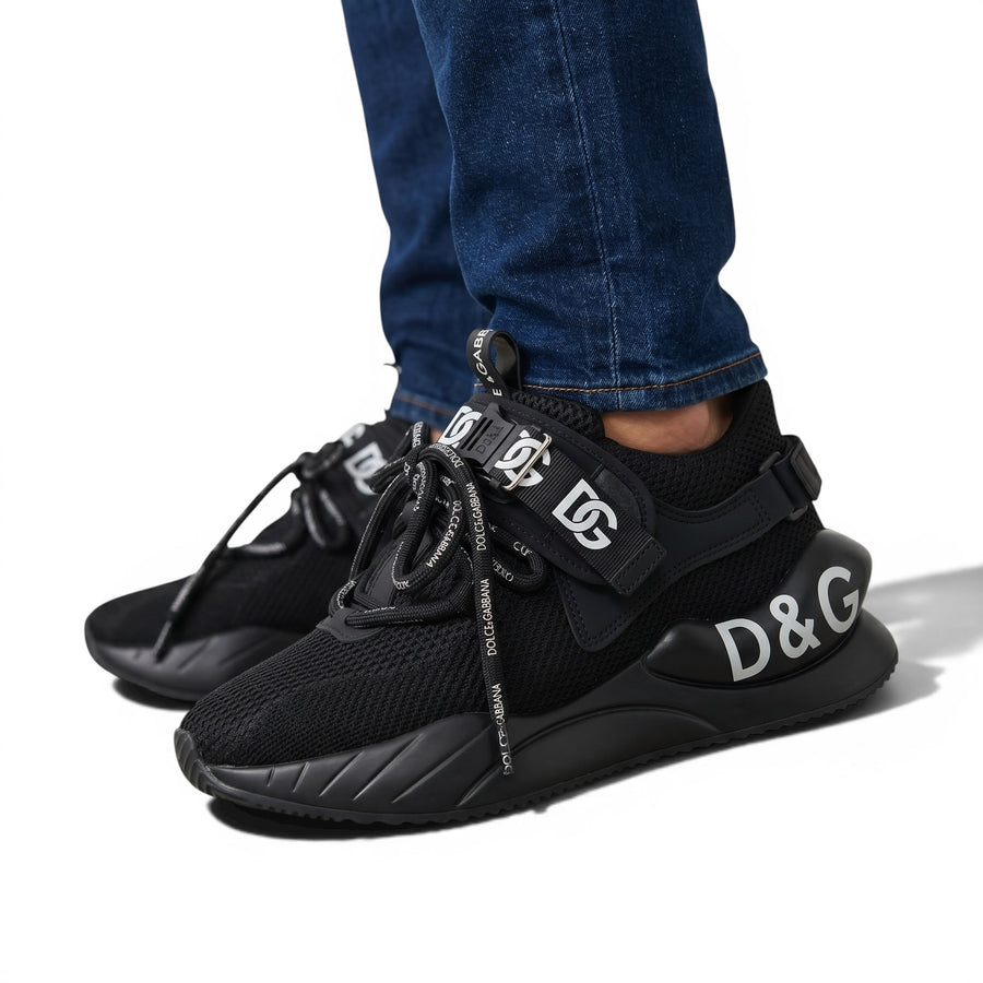 Dolce & Gabbana Logo Sneakers — Black