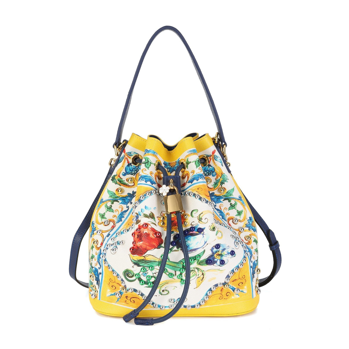 Dolce & Gabbana majolica Bucket Bag – Yellow Floral 👜🌼 - MASTERPIECE
