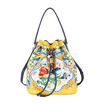 Dolce & Gabbana majolica Bucket Bag – Yellow Floral 👜🌼 - MASTERPIECE