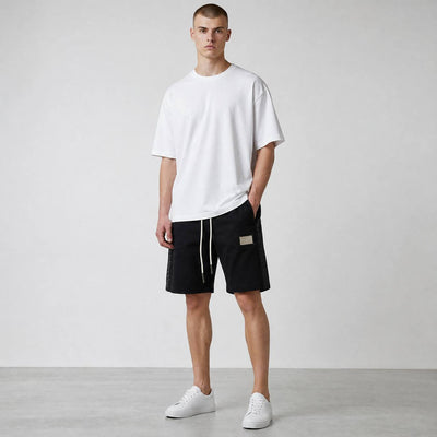 Dolce & Gabbana Milano Tape Shorts – Black Luxury Edition 🖤✨ - MASTERPIECE