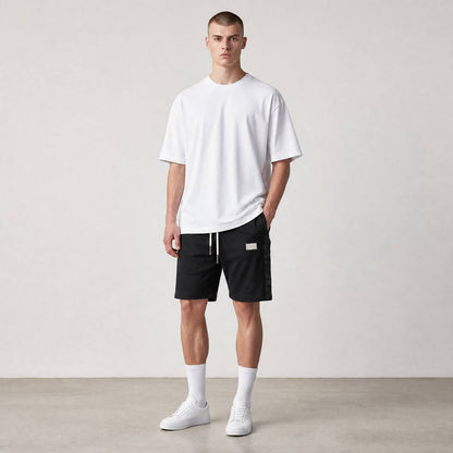 Dolce & Gabbana Milano Tape Shorts – Black Luxury Edition 🖤✨ - MASTERPIECE