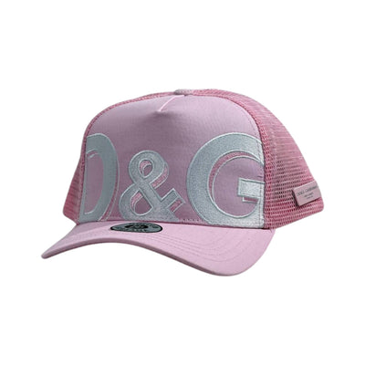🧢 Dolce & Gabbana Pink Trucker Cap | D&G Logo Statement Style 💖✨ - MASTERPIECE
