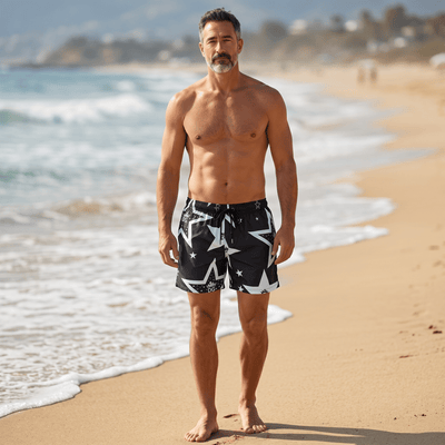Dolce & Gabbana Star Print Swim Shorts ⭐🖤 - MASTERPIECE