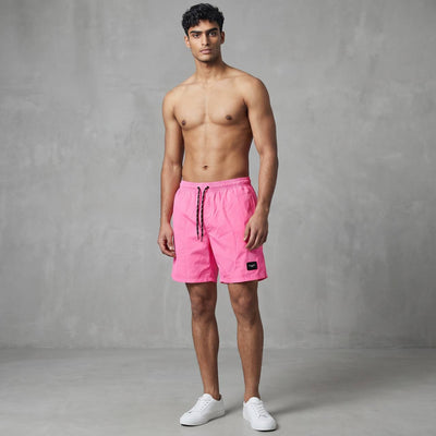 Dolce & Gabbana Style Neon Pink Swim Shorts 🌸 | Premium Summer Look - MASTERPIECE