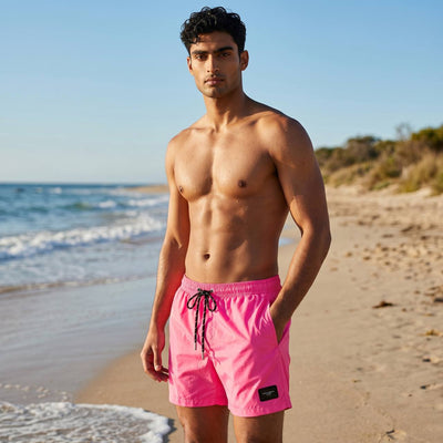 Dolce & Gabbana Style Neon Pink Swim Shorts 🌸 | Premium Summer Look - MASTERPIECE