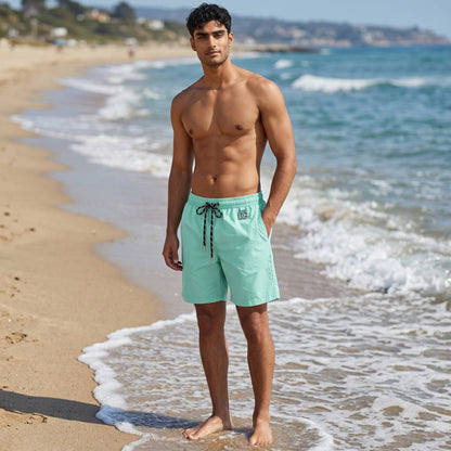 Dolce & Gabbana Swim Shorts 💚 | Mint Green Luxury Beach Shorts - MASTERPIECE