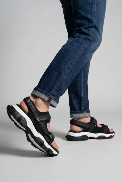 Dsquared2 Black Sport Strap Sandals - MASTERPIECE
