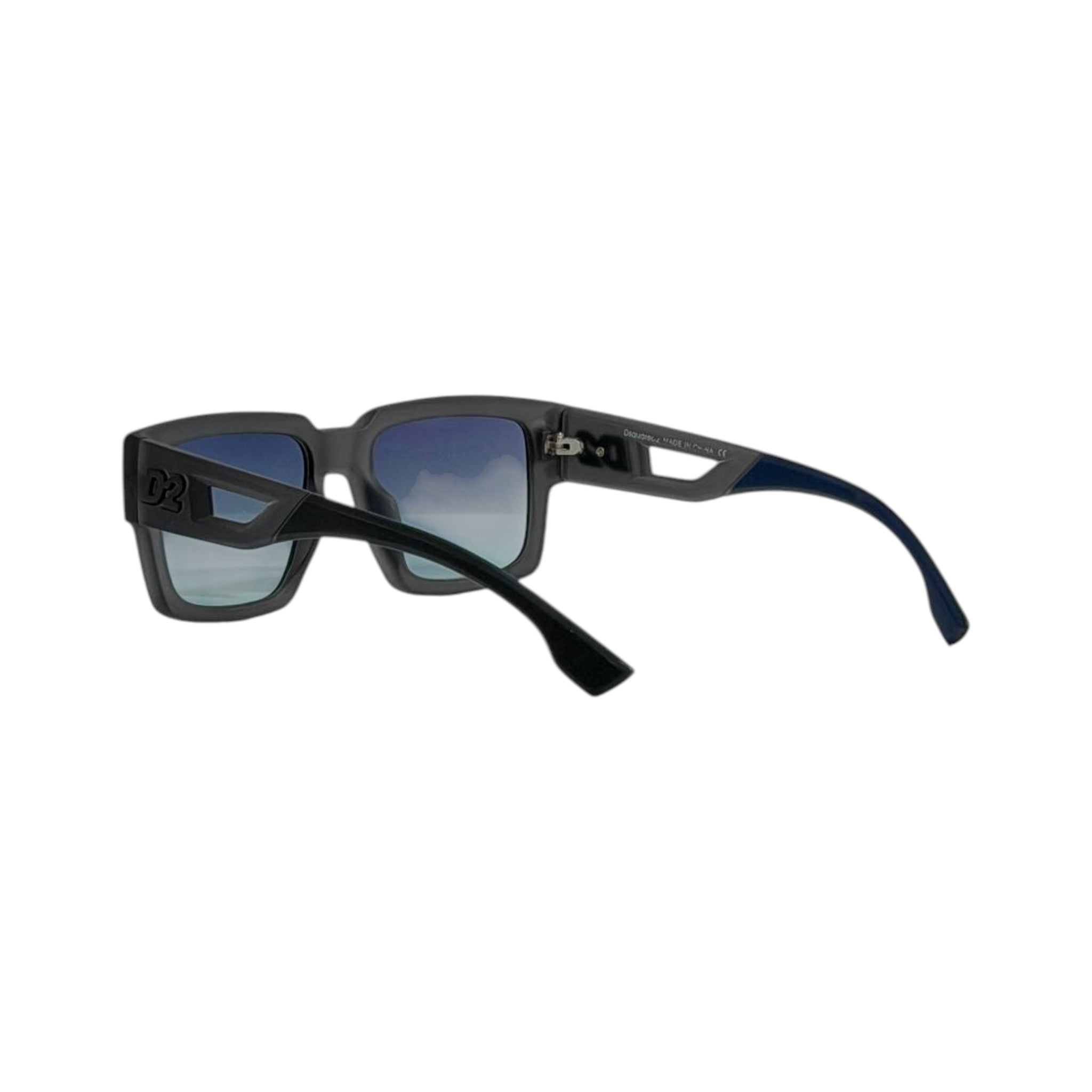 Dsquared2 Square Sunglasses – Matte Black Blue Gradient 🕶️💙 - MASTERPIECE