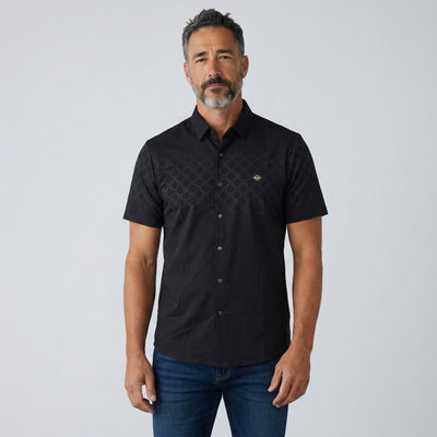 🖤 Dunhill Signature Black Short Sleeve Shirt – Modern British Luxury - MASTERPIECE