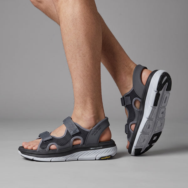 Skechers Max Cushion Sandal – Grey ⛱️👟