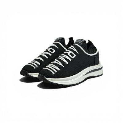 EA7 Armani Exchange-Inspired Slip-On Sneakers – Bold Logo Black Edition 🖤🔥 - MASTERPIECE