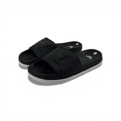 🖤 EA7 Emporio Armani Slides – Black Stealth Edition ⚡ - MASTERPIECE
