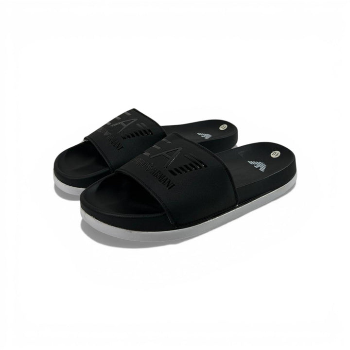 EA7 Emporio Armani Stealth Slides — Black