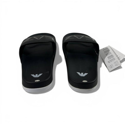 🖤 EA7 Emporio Armani Slides – Black Stealth Edition ⚡ - MASTERPIECE