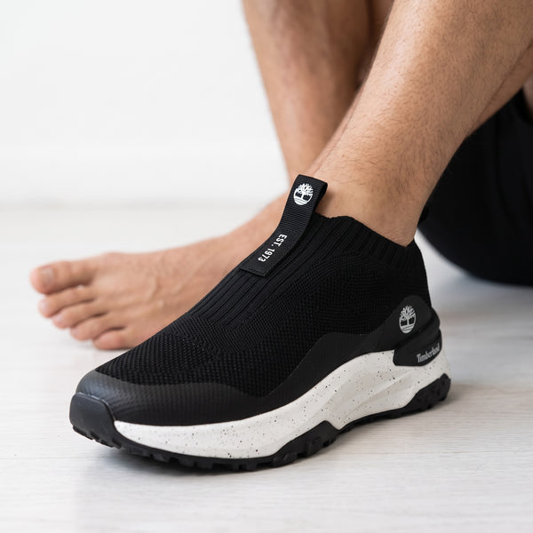 Timberland Slip-On Trainer – Black Sock Sneaker 👟