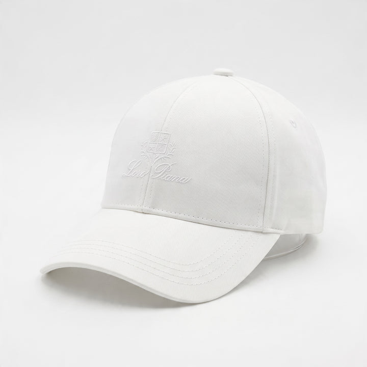 Loro Piana Cap – White Embroidered