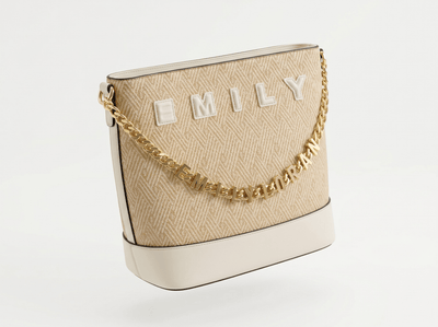 Emily Heritage Herringbone Shoulder Tote 🤍✨ - MASTERPIECE