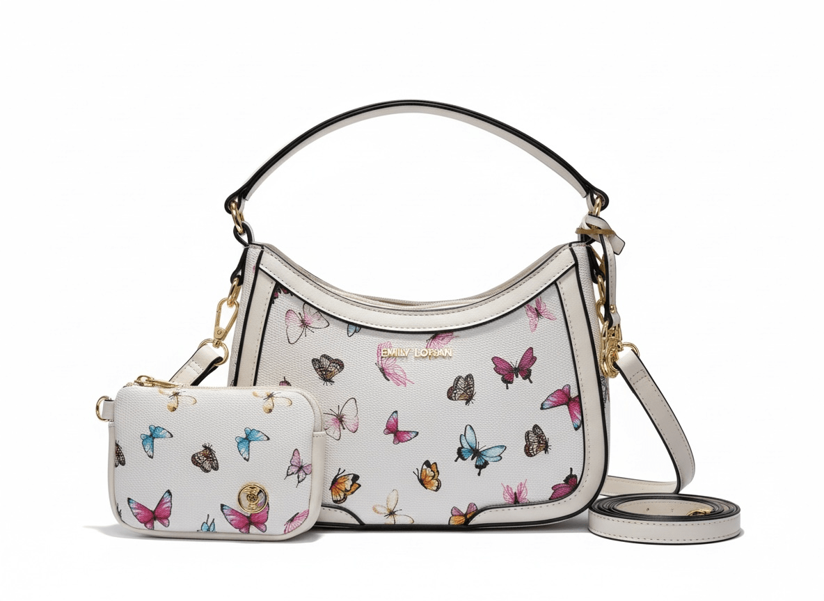 EMILY LORAN Butterfly Shoulder Bag 🦋✨ | Soft Chic Statement - MASTERPIECE