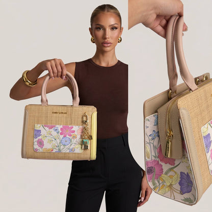 👜 EMILY LORAN Floral Tote Bag | Elegant Summer Luxury Handbag 🌸 - MASTERPIECE