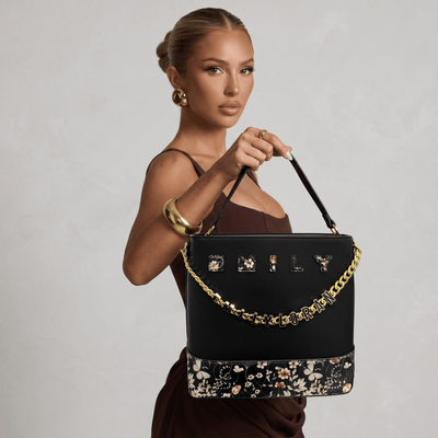 Emily Noir Blossom Tote 🖤🌸✨ - MASTERPIECE