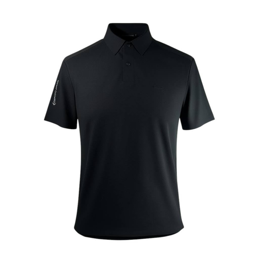 Emporio Armani Black Premium Polo Shirt – Luxury Smart Casual Essential 🖤✨ - MASTERPIECE