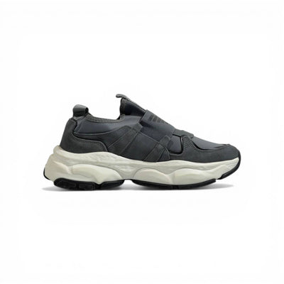 EMPORIO ARMANI Grey Slip-On Sneakers 👟✨ | Minimal Luxury Comfort & Modern Fit - MASTERPIECE