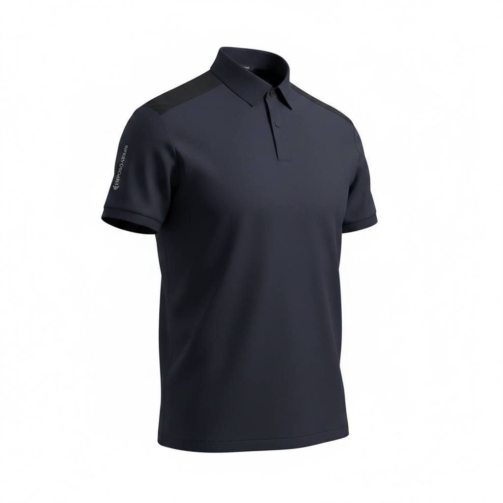 Emporio Armani Navy Premium Polo Shirt – Luxury Smart Casual Essential 💙✨ - MASTERPIECE