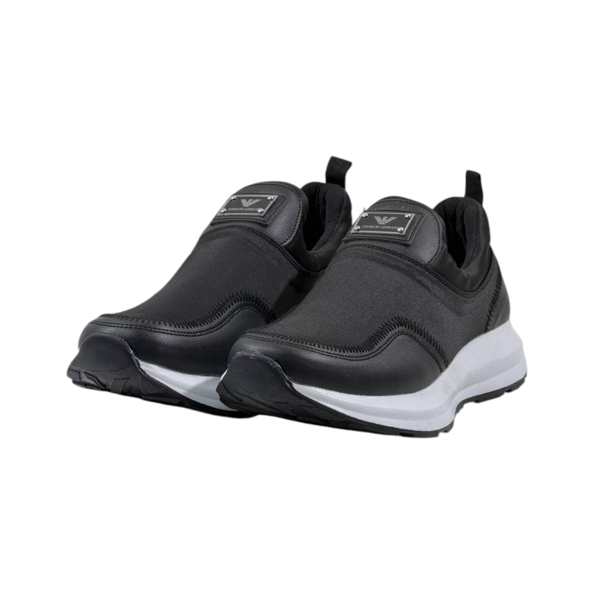 Emporio Armani Slip-On Performance Sneakers ⚫⚪ - MASTERPIECE