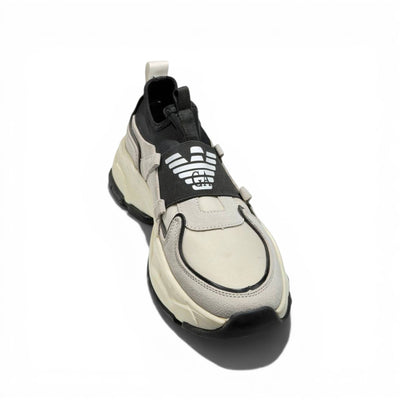 EMPORIO ARMANI Two-Tone Chunky Sneakers 👟⚡ | Bold Street Luxury & Slip-On Comfort - MASTERPIECE