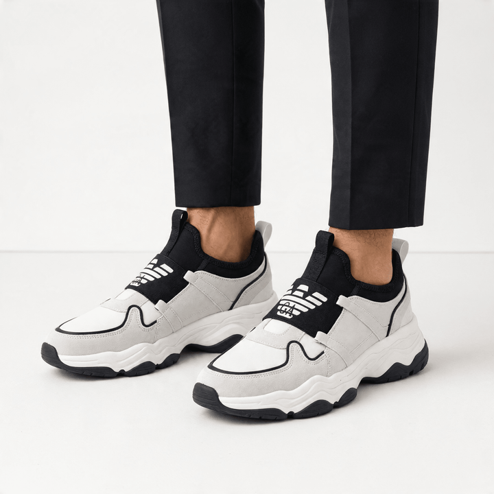 Emporio Armani Two-Tone Chunky Sneakers