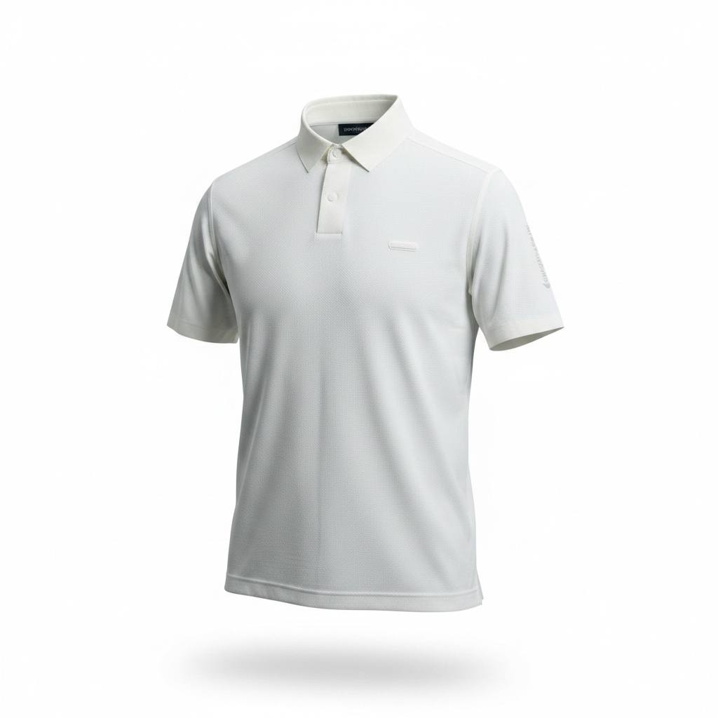Emporio Armani White Premium Polo Shirt – Luxury Smart Casual Essential 🤍✨ - MASTERPIECE