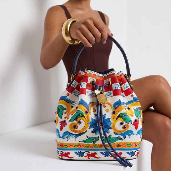Dolce&Gabbana majolica Bucket Bag – Colorful Baroque 🎨👜