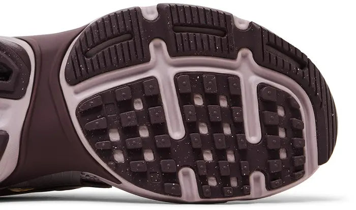 Nike dusty pink metallic chunky runner sneaker with mesh upper and rubber outsole