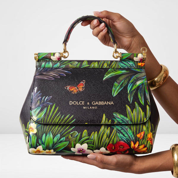 Dolce & Gabbana Sicily Bag – Tropical Floral 🦋🌿
