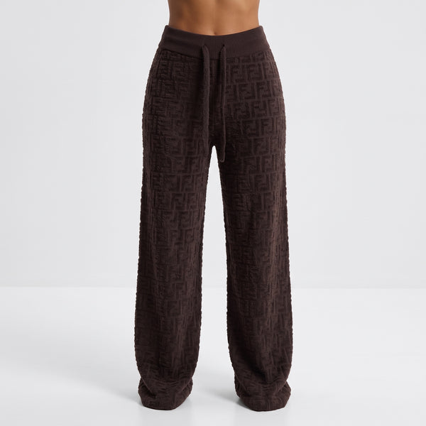 Fendi Monogram Track Pants – Chocolate FF Embossed 🟫