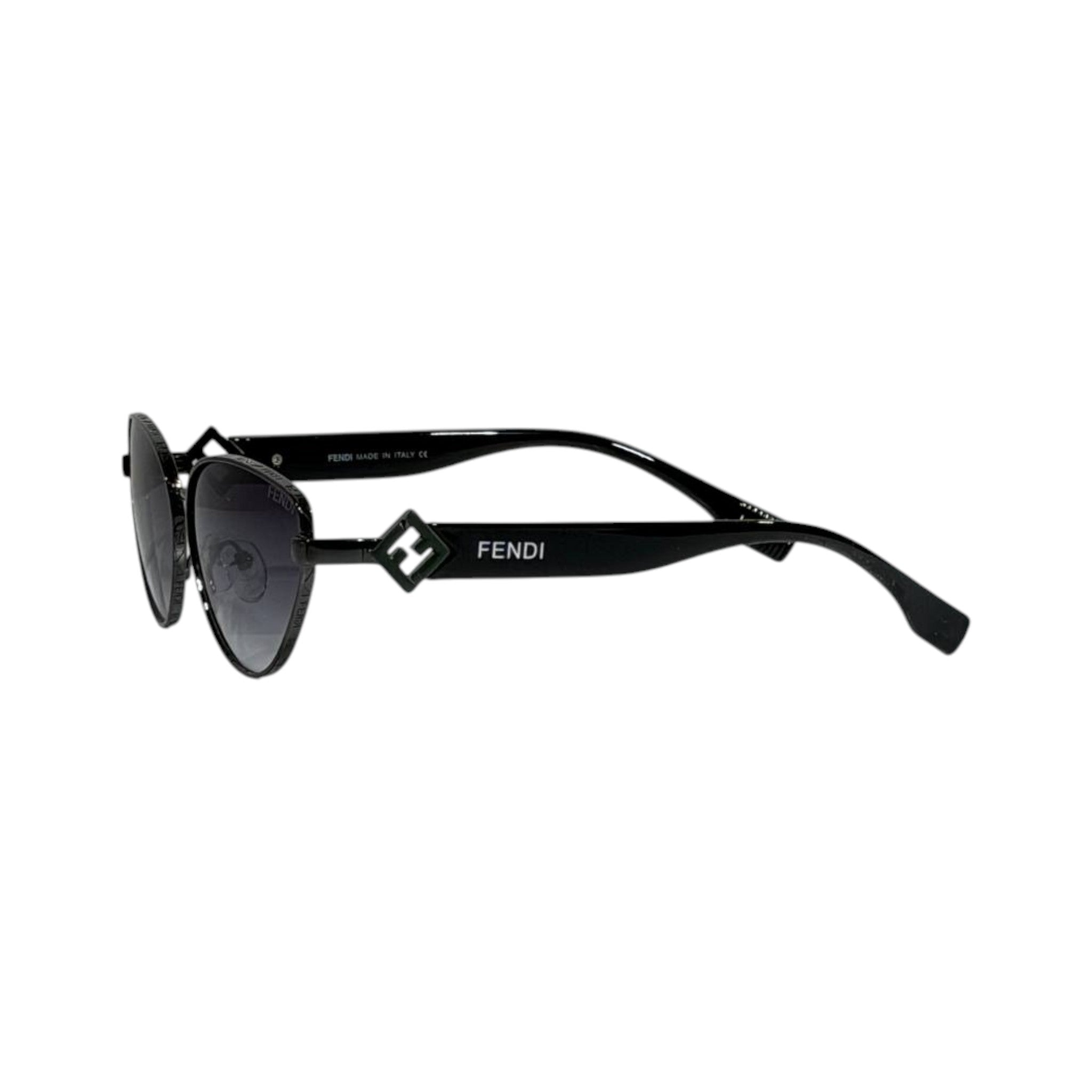 Fendi Aviator Sunglasses 🕶️ | Black Gradient Lens Luxury Frame - MASTERPIECE