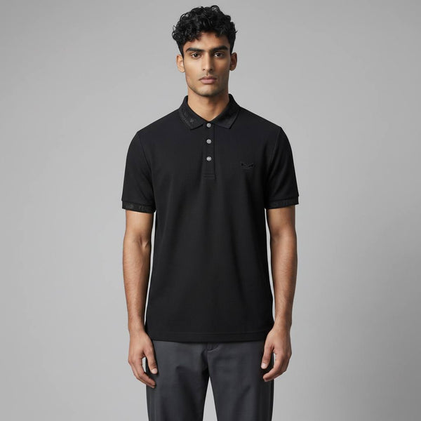 🖤 Fendi Black Polo Shirt – Sleek Minimal Luxury Essential 👕✨